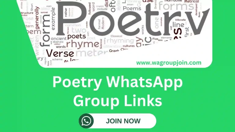 Poetry WhatsApp Group Links